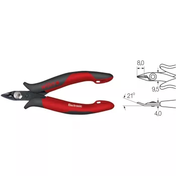 Alicate de corte diagonal Wiha 27388 128 mm — alicate de corte diagonal, lâminas temperadas, cabos isolados