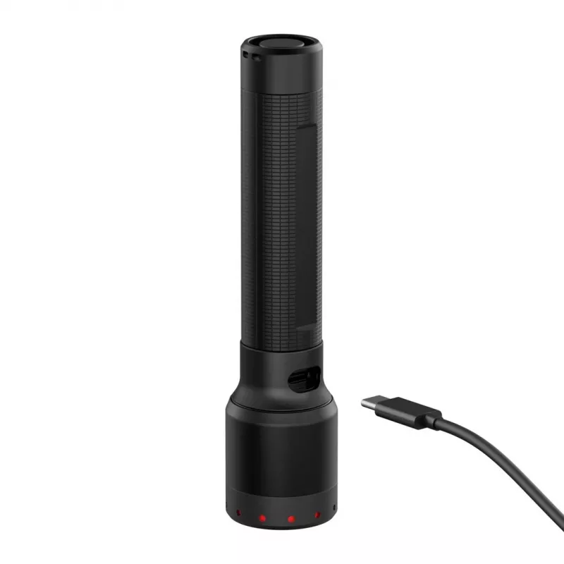Lanterna de mão Ledlenser P6R preta LED