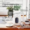 Chaleira elétrica Adler AD 1305WG — 1,7 l, 2200 W, vidro/plástico, branco/dourado/transparente