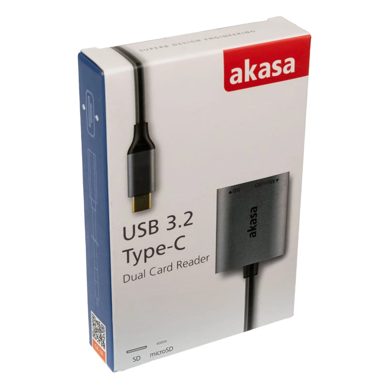Leitor de cartões Akasa AK-CR-10BK