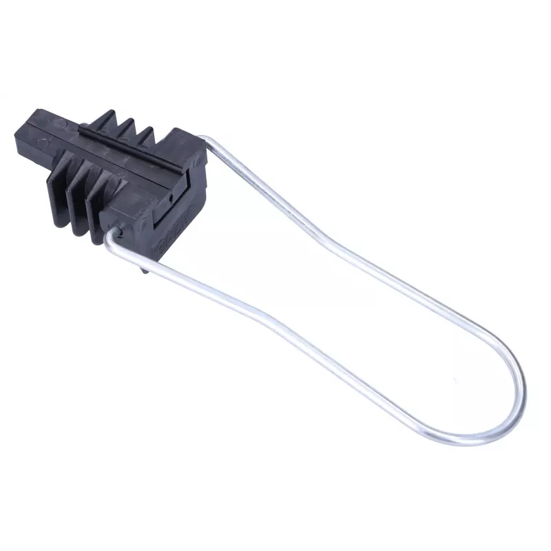 Suporte para cabo de fibra ótica Extralink AC-12 para 2–24 fibras, diâmetro máx. do feixe 1,2 cm, ABS e metal, preto