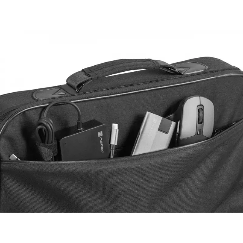 Mala messenger NATEC Impala 2 39,6 cm (15,6) preto, cinzento