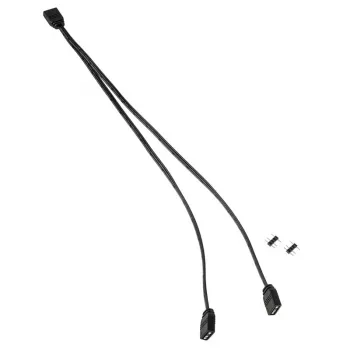 Cabo divisor Kolink ARGB 1-2 30 cm, 5 V, preto
