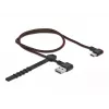 Cabo USB DeLOCK EASY-USB 2.0 ficha Type-A para ficha Type-C 0,5 m preto