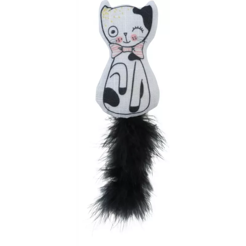 ZOLUX Chatouille gato com penas e erva-dos-gatos - brinquedo para gatos - 13 cm