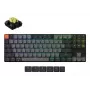 Teclado mecânico 80% Keychron K1X-B4 — USB + Bluetooth, QWERTY Inglês, 87 teclas, retroiluminação RGB, cinzento