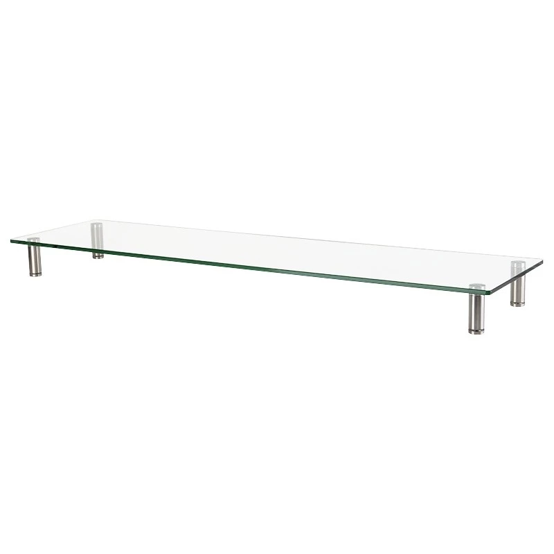 Elevador para monitor com prateleira de vidro 1000 mm de comprimento