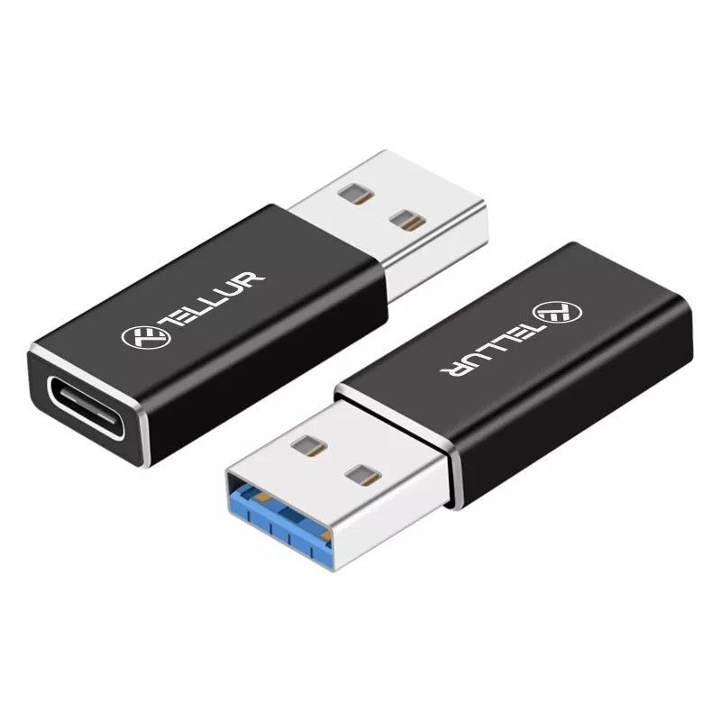 Tellur adaptador de USB-A para USB-C (macho/fêmea)