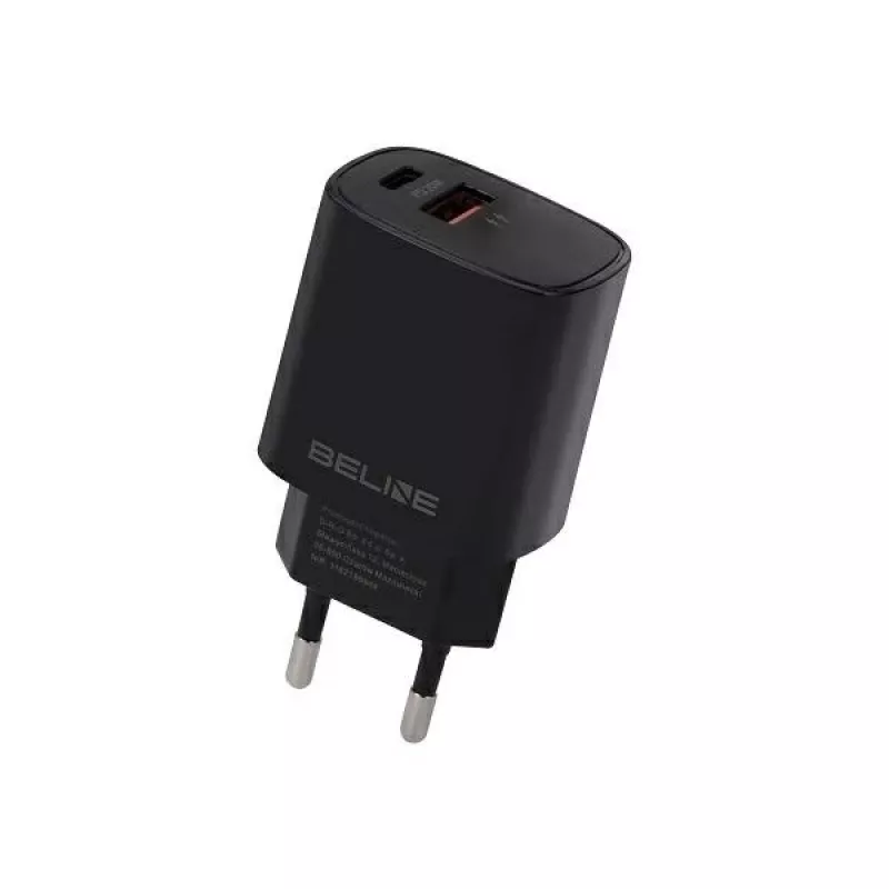 Carregador Beline Beli02159 — 20W USB-C e USB-A compatível com PD/QC