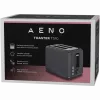 Torradeira elétrica AENO ATS0001G — 2 ranhuras, 220–240 V 50–60 Hz, 920–1080 W, 3 modos, 7 níveis de tostagem, cinzento