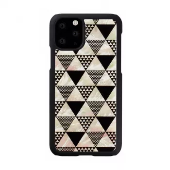 Capa para telemóvel iKins para iPhone 11 Pro – design de pirâmides preto