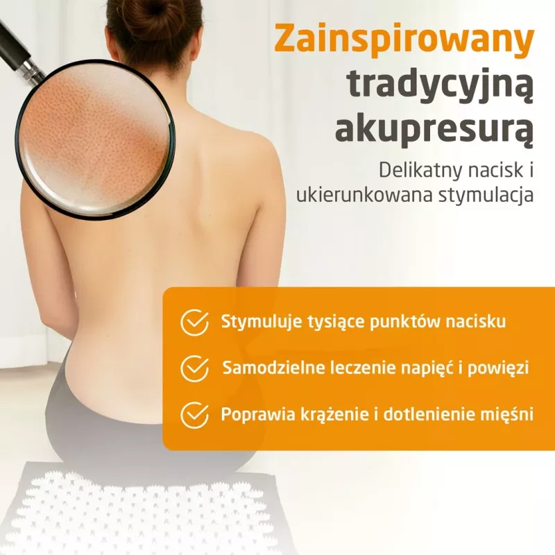 Medisana MM 100 Tapete de acupressão com função de aquecimento