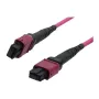Cabo de patch de fibra ótica MTP fêmea OM4 LowLoss(ELite), 12 fibras, Tipo B cruzado, heather violeta, 7,5 m, Synergy 21 (S216790)