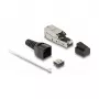 DeLOCK Ficha RJ45 para LSA Cat.6A sem ferramentas com alívio de tensão