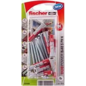 Fischer DuoPower 8 x 40 S PH K NV bucha 40 mm 535480 1 conjunto (535480)