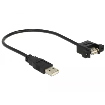 Cabo USB DeLOCK 85462 USB 2.0 0,25 m preto