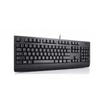 Teclado Lenovo 4X30M86893 universal USB QWERTZ alemão preto