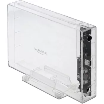 Caixa para HDD/SSD DeLOCK 42623 transparente 2,5/3,5 polegadas
