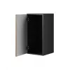 Conjunto de móveis de sala Cama ROCO 19 (4xRO3 + 4xRO6) branco/branco/preto