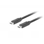 Cabo USB-C M/M 3.1 Gen 2 0,5 m 10 Gbit/s PD100W preto