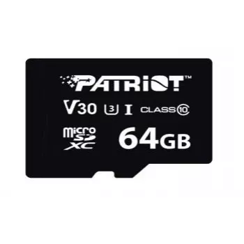 Cartão de memória MicroSDXC PATRIOT VX Series 64 GB UHS-I U3 V30 Class 10 90/80 MB/s à prova de água com proteção contra escrita
