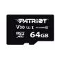 Cartão de memória MicroSDXC PATRIOT VX Series 64 GB UHS-I U3 V30 Class 10 90/80 MB/s à prova de água com proteção contra escrita