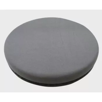 Almofada giratória SUNDO 46820 almofada de assento ergonómica redonda portátil, espuma, Ø400 mm, altura 50 mm, carga máxima 80 kg, cinzento