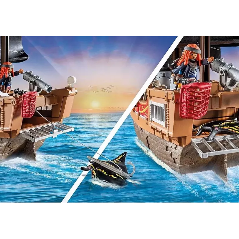 Conjunto de jogo Playmobil Piratas 71530 multicolor plástico 4-10 anos