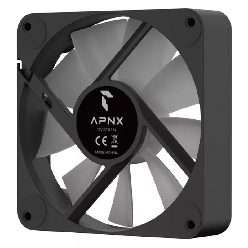 Ventoinha de caixa APNX FP1-Q 120 PWM ARGB-BK 120mm PWM ARGB preto