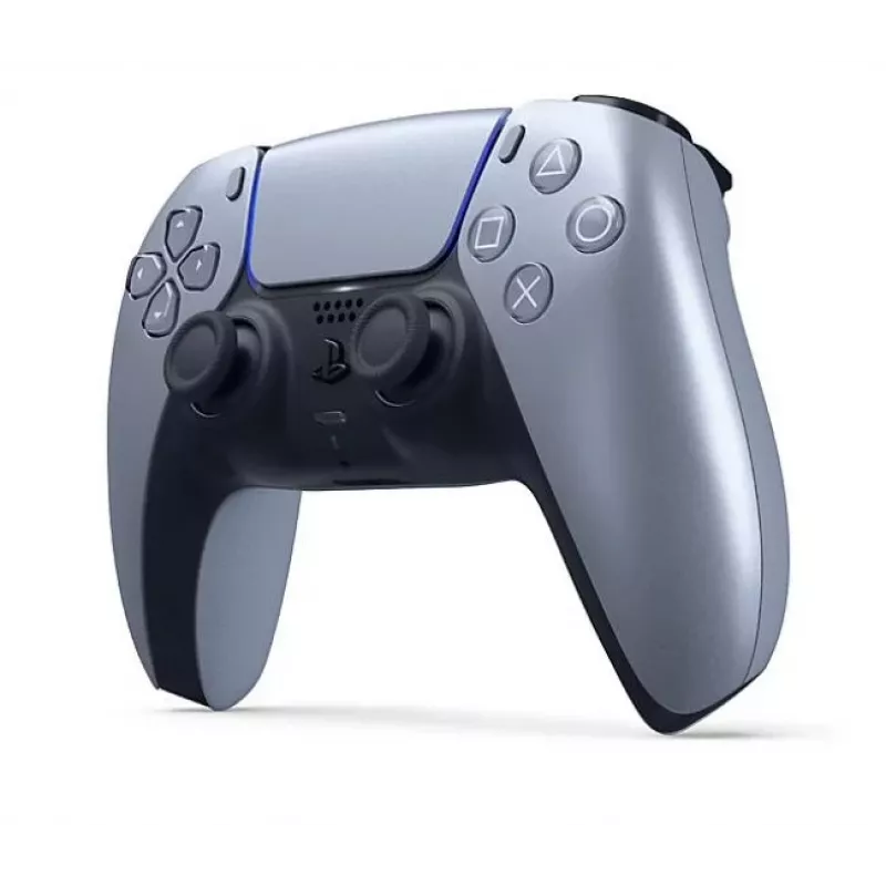 Comando sem fios Sony DualSense para PlayStation 5 — bateria de iões de lítio incorporada, giroscópio, vibração háptica, altifalante, jack de 3,5 mm, prateado