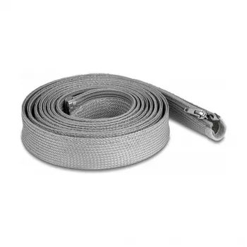 DeLOCK bainha de gestão de cabos 20836 cinzenta 1,5 cm
