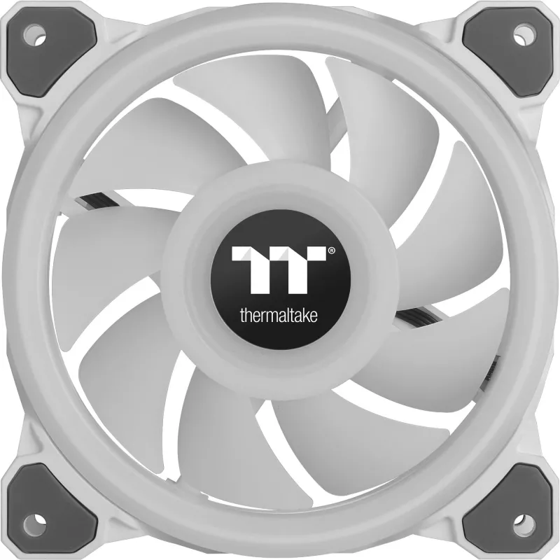 Thermaltake Riing Quad 12 RGB Radiator Fan TT Premium Edition CL-F100-PL12SW-C ventoinha para radiador, 120 mm, 500-1500 RPM, branca, embalagem individual