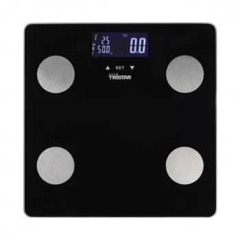 Balança de pessoa Tristar WG-2442 — balança de casa de banho digital, máx. 150 kg, precisão de 100 g, IMC, preto