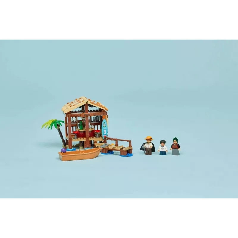 Conjunto de construção LEGO One Piece 75636 Cabana da Aldeia do Moinho de Vento, 299 peças, 3 minifiguras, 8+ anos