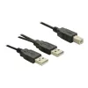 Cabo USB DeLOCK USB-B/USB-A 1 m preto