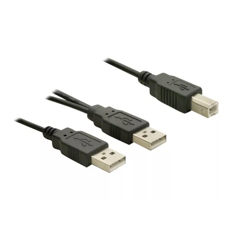 Cabo USB DeLOCK USB-B/USB-A 1 m preto