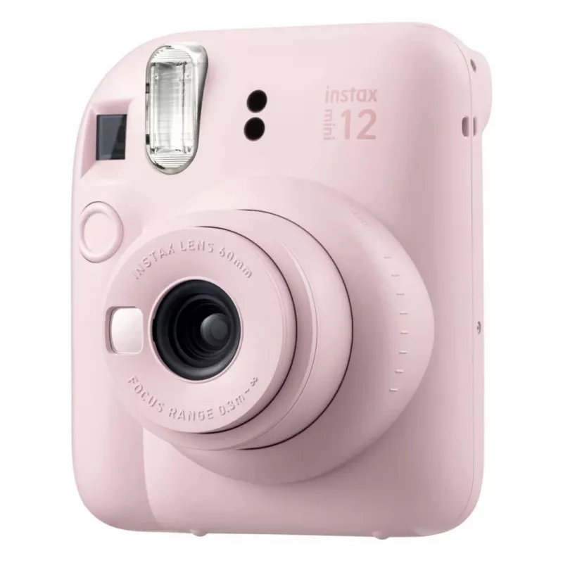 Máquina fotográfica instantânea Fujifilm Instax Mini 12 Blossom Pink com pack de 10 folhas de filme