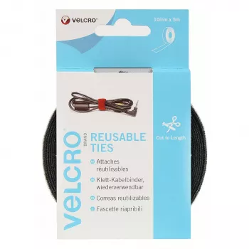 Fita VELCRO ONE-WRAP reutilizável, fita ONE-WRAP 10mm x 5m preto