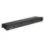 Patch panel VALUE Cat.5e 24 portas STP preto