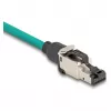 DeLOCK 86016 conector de fios RJ45/LSA preto prateado ficha