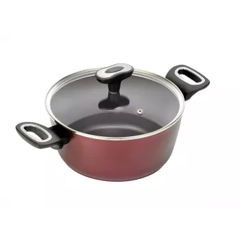 Panela de sopa JATA CF920 2,4 L vermelha alumínio