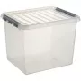 Caixa de arquivo Helit H6162702 Q-line, 52 L, transparente