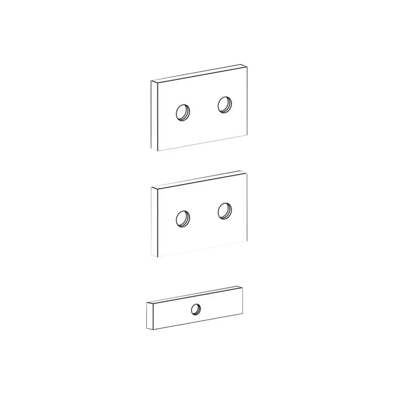 Conjunto de suporte de montagem em calha para suportes de CPU Ergotron 60-156