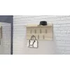 Cabide Top e shop WIESZAK 2F SONOMA — aglomerado de partículas, aspeto de carvalho, 7 ganchos, 700×200×400 mm