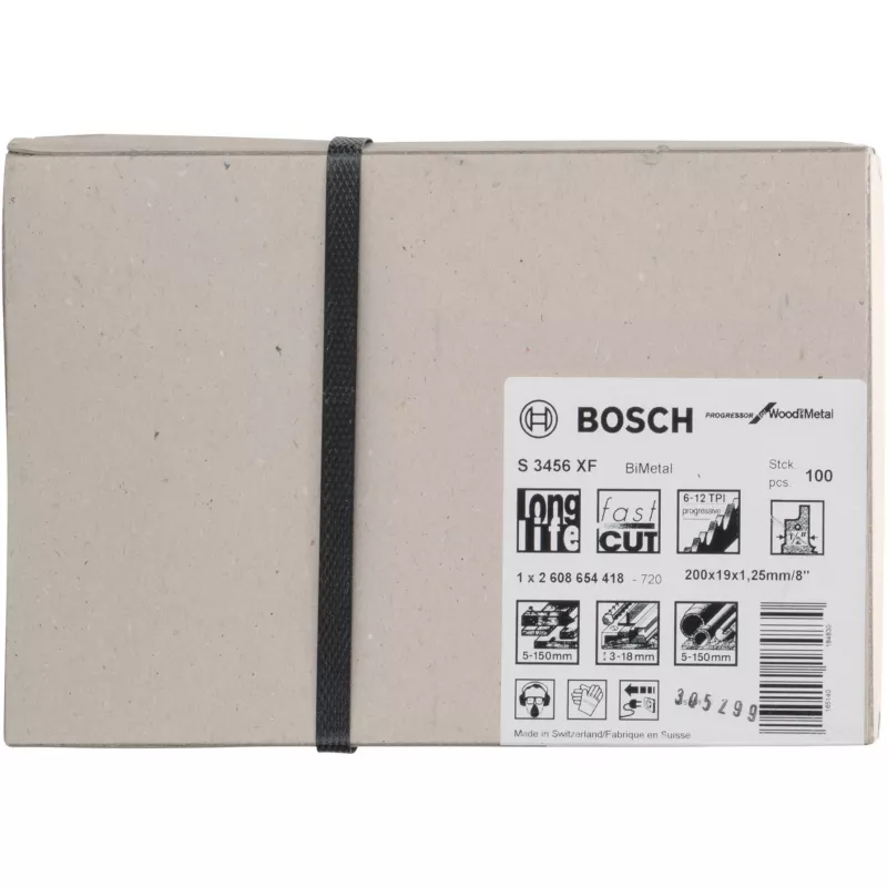Lâmina de serra sabre Bosch S 3456 XF bimetal 20 cm 1 unid.
