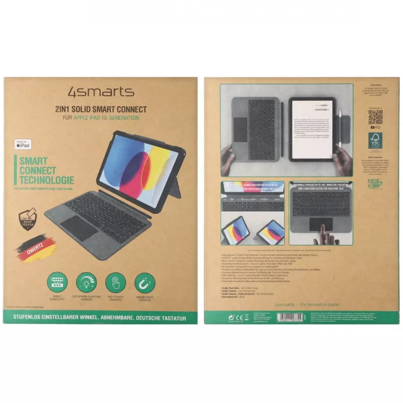 Capa tipo folio 4smarts 540964 para iPad 10,9 polegadas graphite