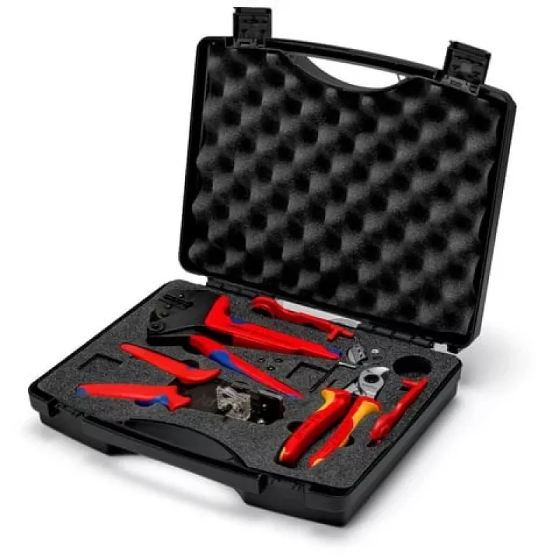 Mala de ferramentas Knipex 97 91 04 V02 para conectores MC4 fotovoltaicos