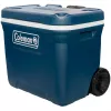 Coleman 50QT Xtreme geleira com rodas, azul, plástico, poliuretano (PU), preto, 47 l, 113 kg