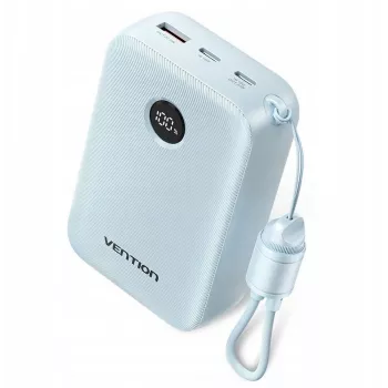 Powerbank Vention FKBL0-C 20000 mAh, 2x USB-C + 1x USB-A, Azul