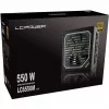 LC Power Super Silent Modular Series LC6550M V2,31 - fonte de alimentação (interna) - ATX12V 2,3 - EPS12V - 80 PLUS Gold - AC 110-240 V - 550 Watt - PFC ativo - Hammered preto (L